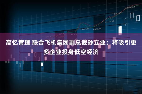 高忆管理 联合飞机集团副总裁孙立业：将吸引更多企业投身低空经济
